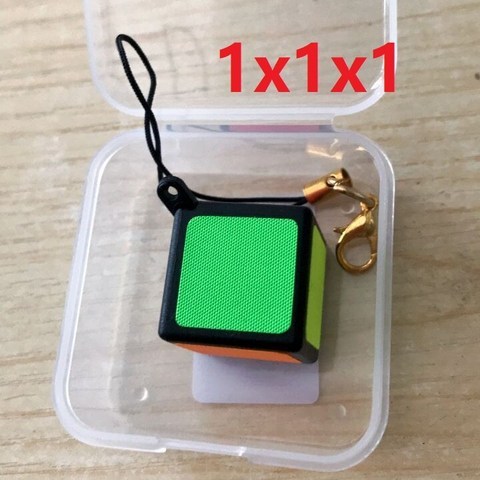 최신 ZCUBE 미니 키 체인 1x1 매직 큐브 퍼즐 2cm 장난감 1x1x1 pp 상자 Cubo Magico 교육 완구 어린이를위한 어린이 선물|Magic Cubes|, 1개, black, 단일