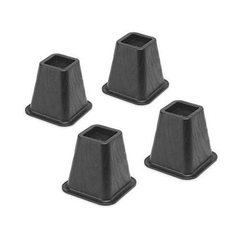 Whitmor Bed Risers - Black (Set of 4), 상세내용참조, 상세내용참조