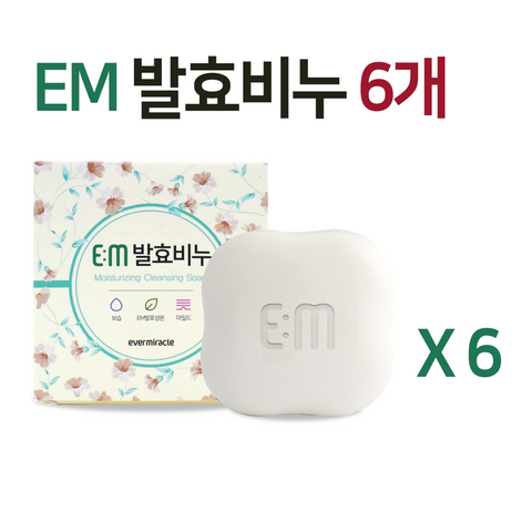 EM 발효비누 100g, 6개