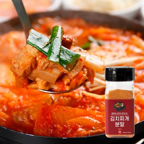 바른가게 김치찌개 국물내기 스프 양념장 가루, 1개, 김치찌개분말 80g