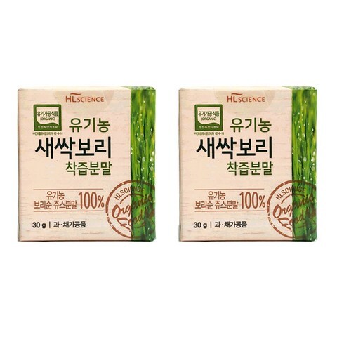유기농 새싹보리 착즙 분말 30g+30g+스푼/홈쇼핑 정품