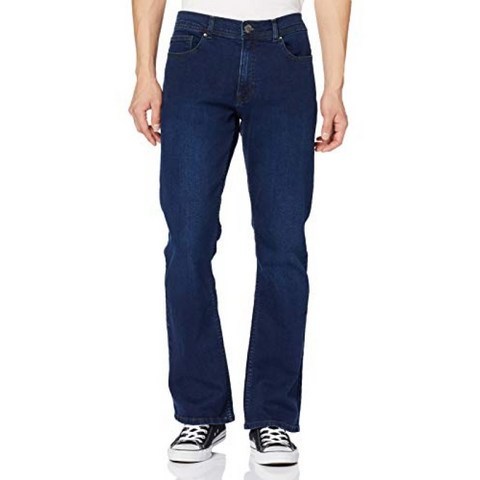 Enzo 남성용 Ez401 Bootcut Jeans Blue (Mid Stonewash MSW) W36 / L30 (Manufacturer Size : 36S) for, 단일옵션