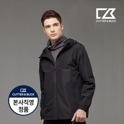 커터앤벅 남성 웜테크 재킷 21-204-106-01-BK