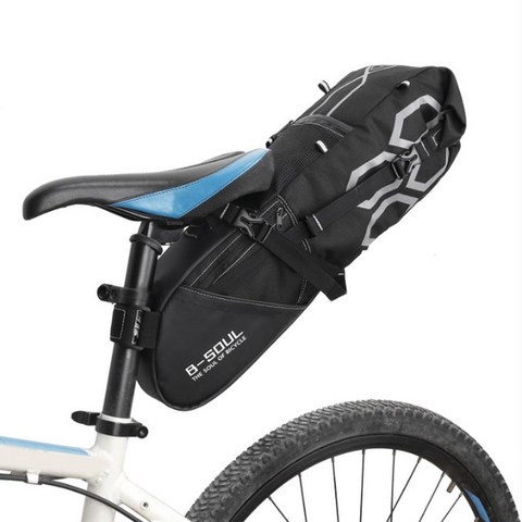 파인굿즈 자전거 종주 가방 12리터 안장가방, 자전거 종주 가방 블랙