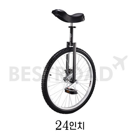 베스트로드 외발자전거 16인치 18인치 20인치 아동 성인 입문용, 16-블랙(24인치)