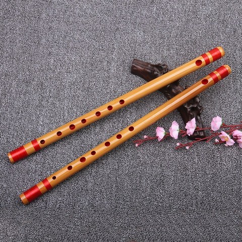 플룻 출품-일본 피리-디추 악기, T03-레드색 실을 매다 7권 조