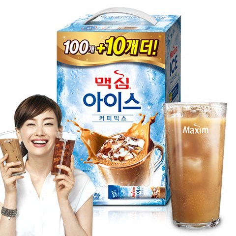 맥심 아이스 커피믹스 100T+랜덤, 110개