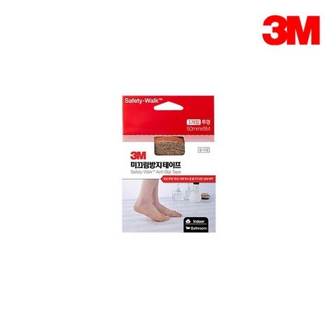 3M 미끄럼방지 테이프 50mm x 5M 실내용5M (투명), 1개