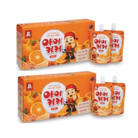 정관장 아이키커 어린이 홍삼 과즙음료 오렌지맛, 100ml, 20개