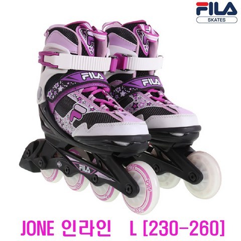 FILA 휠라 JONE 제이원 인라인스케이트 아동 쥬니어 사이즈조절, JONE_여아L(230-260)