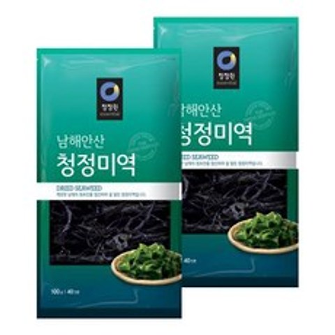 청정원 남해안산 청정미역, 100g, 2개