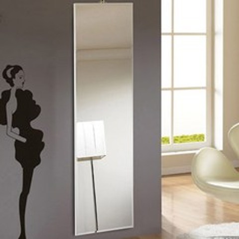 미소아이 심플벽걸이전신거울 300 x 1500, 화이트