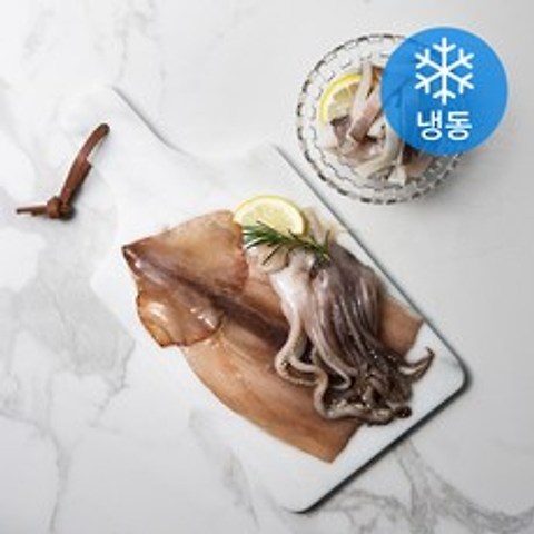 손질 오징어 국산비축품 (냉동), 600g, 1개