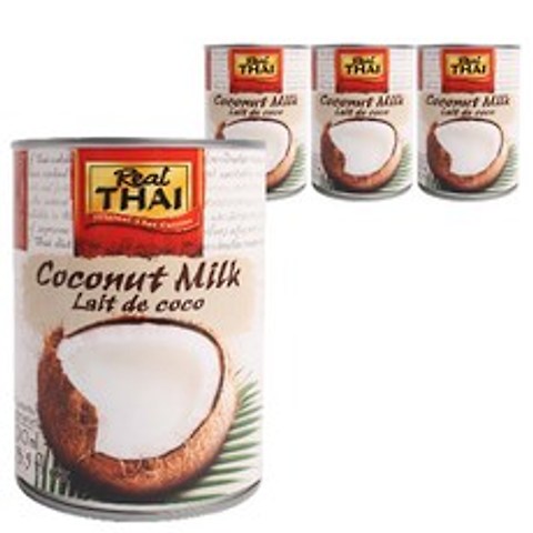 리얼타이 코코넛 밀크, 400ml, 4개