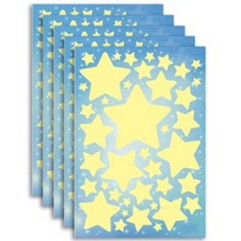 환타스틱스 야광별 스티커 5p, 큰별 (NS1)