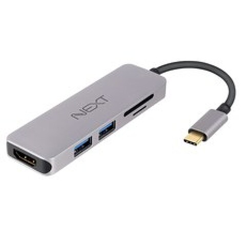 넥스트 USB C타입 to HDMI/허브/카드리더기, NEXT-317TCH