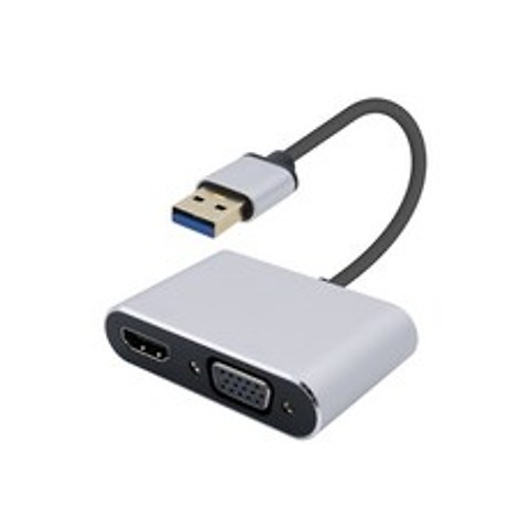 컴스 USB 3.0 to HDMI VGA 컨버터 색상랜덤, 1