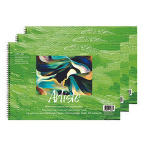 풀컬러즈 미술용 스케치북 200g x 3p, 8절, 15매