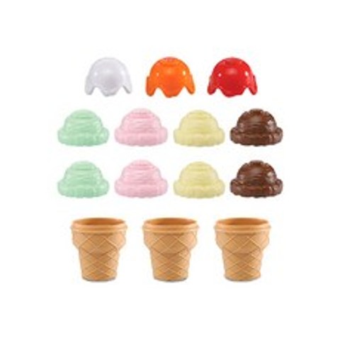 립프로그 아이스크림 토핑 & 콘 소꿉놀이, 혼합 색상