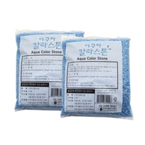 아쿠아플러스 아쿠아 칼라스톤 2kg, 하늘, 2개