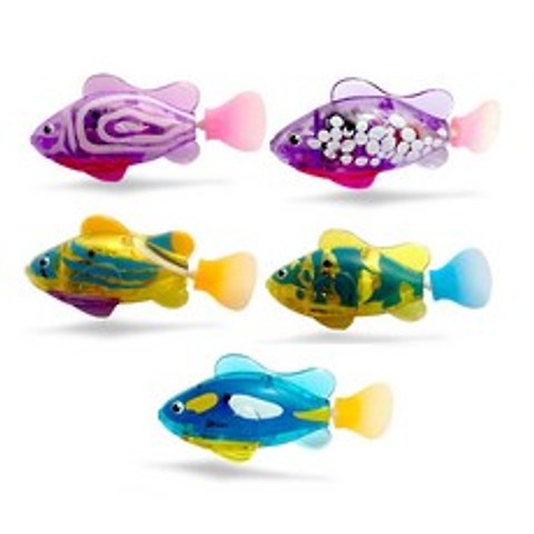 LED 물고기 목욕 물놀이 장난감 B 5종 세트, 랜덤발송