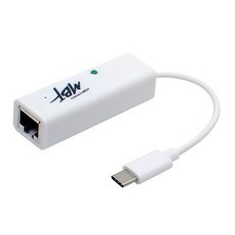엠비에프 USB2.0 C타입 유선 랜카드 노트북용, MBF-CLAN20WH(화이트)
