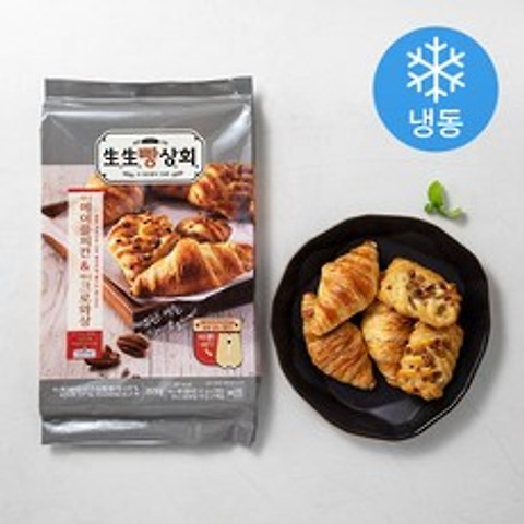 생생빵상회 미니 메이플피칸 & 미니 크로와상 (냉동), 355g, 1개