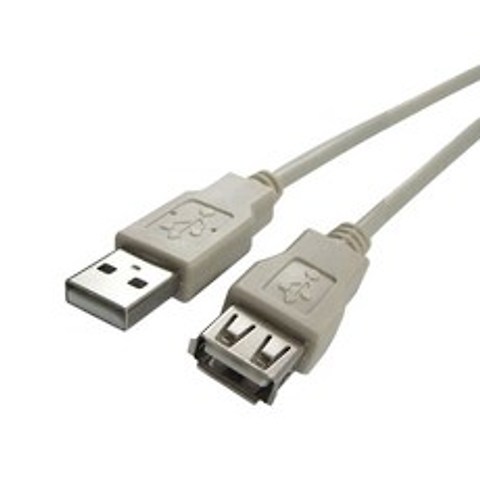 컴길 USB2.0 연장케이블 암 + 수 그레이, 1개, 3m