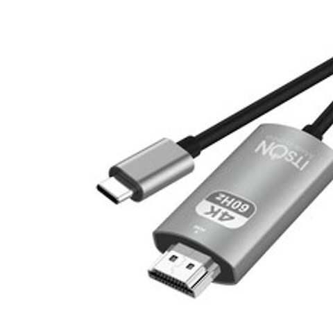잇츠온 스마트폰 C to HDMI 미러링 케이블 2M IT-MHLBN20, 혼합색상, 1개