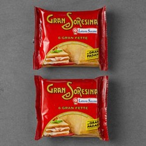 소레시나 그라나 파다노 6 슬라이스 치즈, 150g, 2개