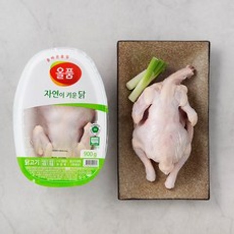 올품 무항생제 인증 자연이 키운닭 (냉장), 900g, 1개
