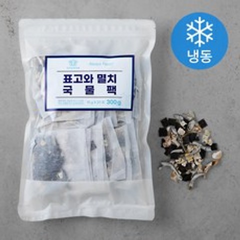 이어수산 표고와 멸치 국물팩 (냉동), 15g, 20개