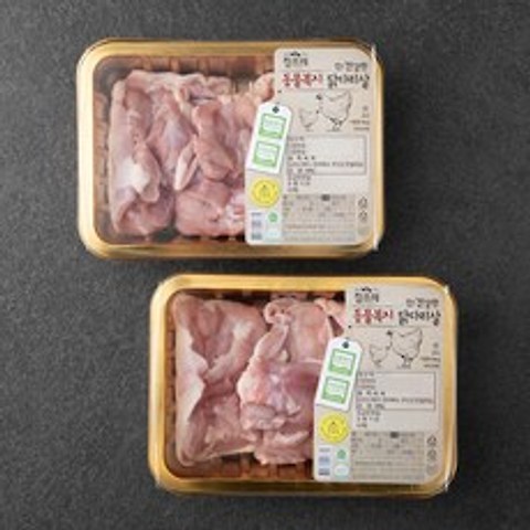 참프레 동물복지 인증 닭다리살 (냉장), 300g, 2개