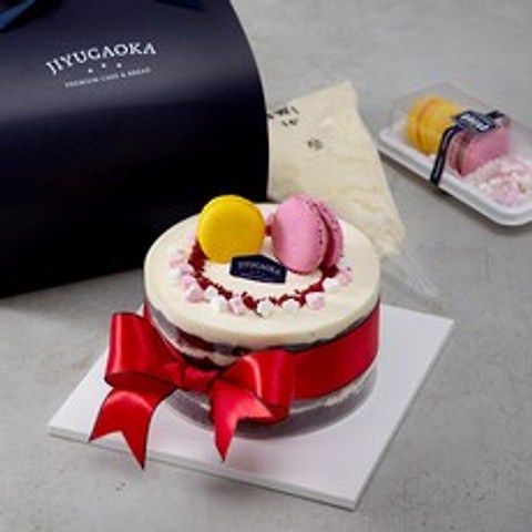 지유가오카 레드벨벳 마카롱 DIY 케이크, 750g, 1개