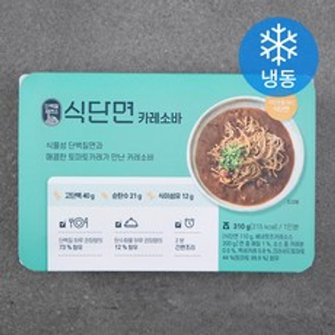 단백질 제면소 식단면 카레소바 (냉동), 310g, 1개