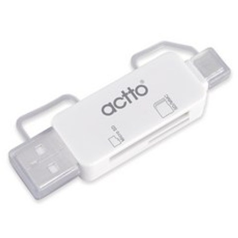 엑토 마이크로 SD 카드 리더기, OTG-07, 화이트