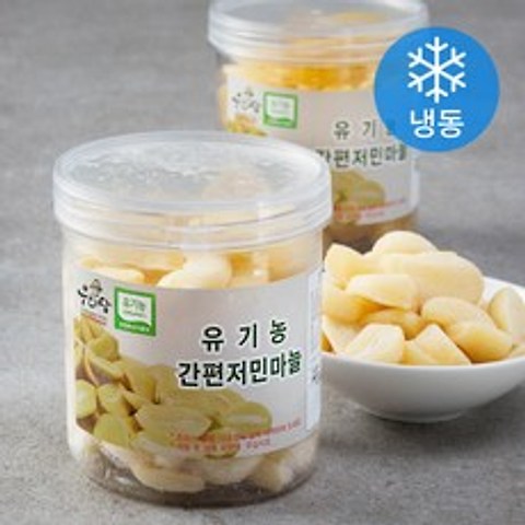 우리땅 유기농 인증 간편 저민마늘 (냉동), 250g, 2개