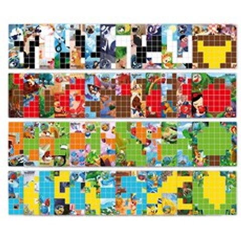 애니블럭 퍼즐챌린저 퍼즐도안 52종 세트, 혼합색상