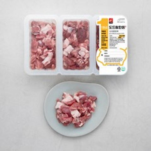 도드람한돈 돼지 앞다리 스마트팩 1등급 찌개용 (냉장), 200g, 3팩