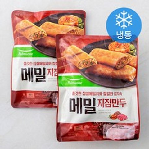 풀무원 메밀 지짐만두 (냉동), 400g, 2개입