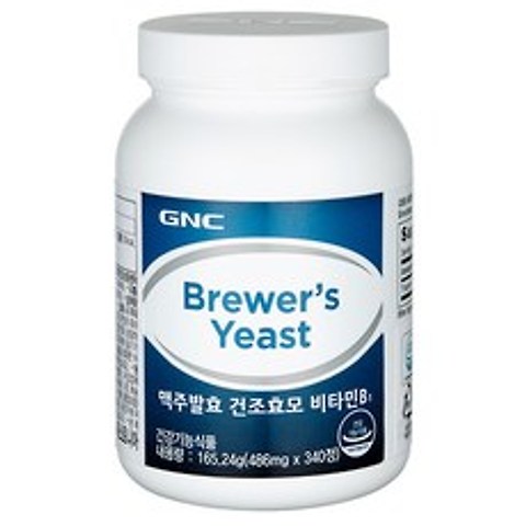 GNC 맥주발효 건조효모 비타민 B1, 340정, 1개
