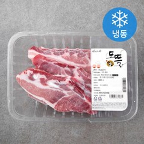 도뜰 한돈 LA식갈비 (냉동), 1kg, 1팩
