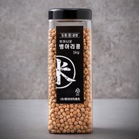 도정공장 씻어나온 병아리콩, 1kg, 1통