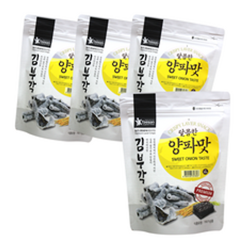 달콤한 양파맛 김부각, 30g, 4개