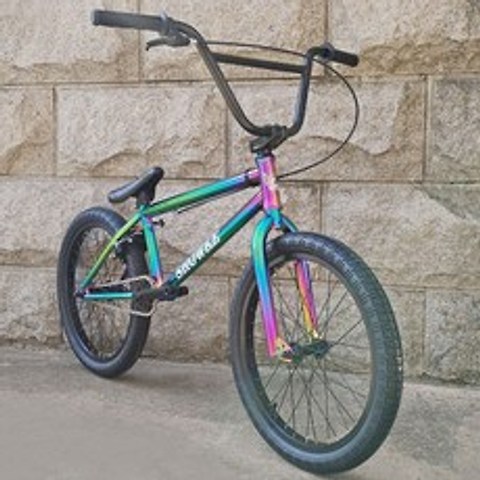 레인보우 스트릿 바이크 묘기자전거 BMX 쇼크 20인치 자전거