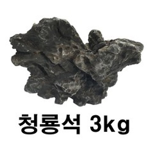 청룡석 3kg 수족관 어항 수조 장식 수석 어항 돌