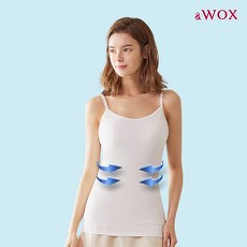 [왁스] [WOX] 쿨 배쏙티 2단계 보정속옷 보정나시 - 아이보리