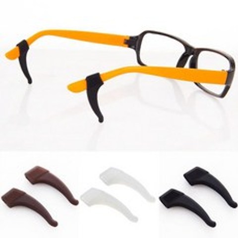 안경 귀걸이 실리콘 귀고무 홀더 2P 보조장치 통증방지 안경수리 고정장치