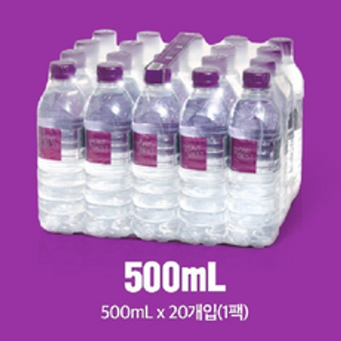한국청정음료 몽베스트생수 500ml*20개입box, 단품, 단품