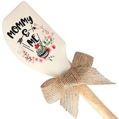 Mommy And Me Funny Silicone Spatula Funny Baking Tool Modern Farmhouse Kitchen Decor Gift for Chef Nana Sister Mom Pastry Chef Wife, 본상품, 본상품